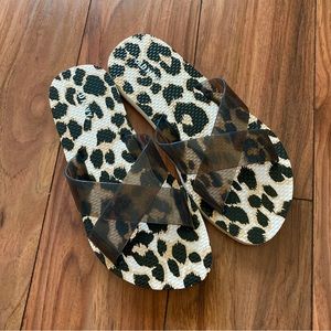 Old Navy Leopard Slides